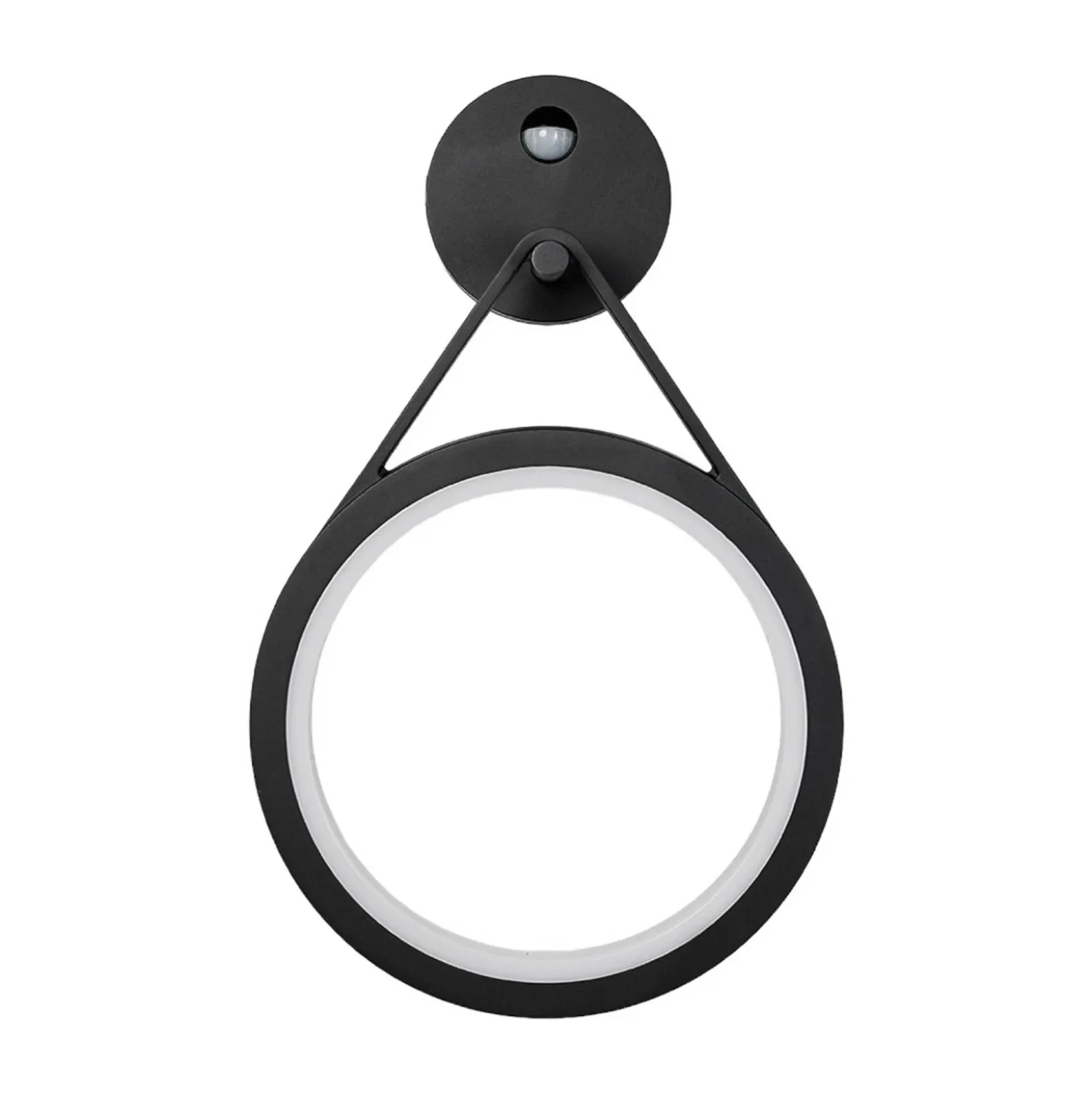 Aplique LED para exterior Mirco con sensor, anillo