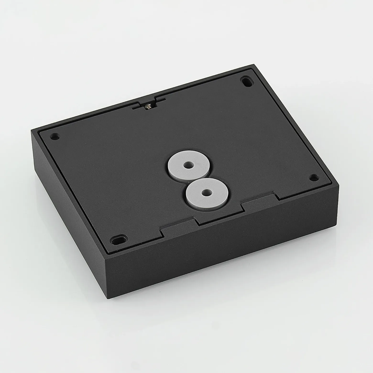 Aplique LED para exterior Molto Luce Cado, 14 cm de ancho, color negro
