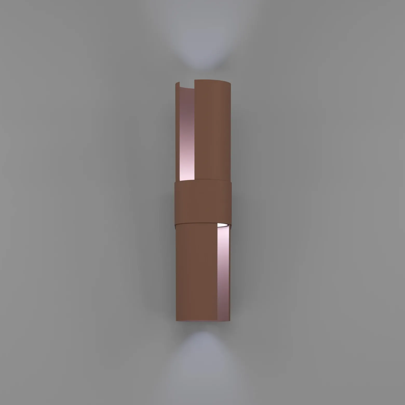 Aplique LED para exterior Montelauro, color óxido, altura 32 cm, metal