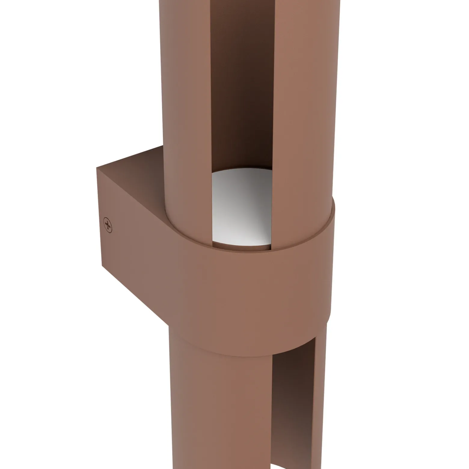 Aplique LED para exterior Montelauro, color óxido, altura 32 cm, metal