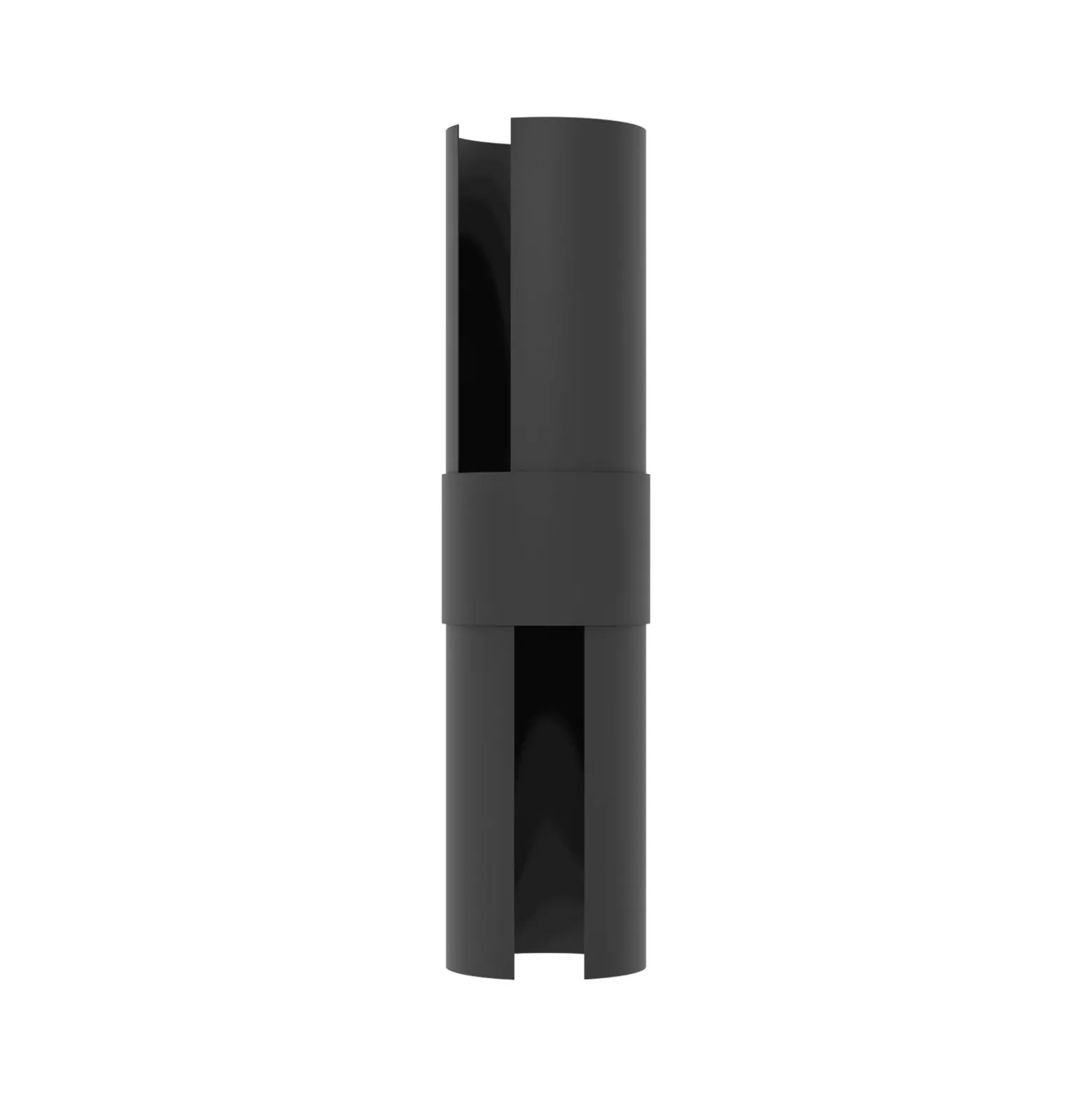 Aplique LED para exterior Montelauro, negro, altura 32 cm, metal