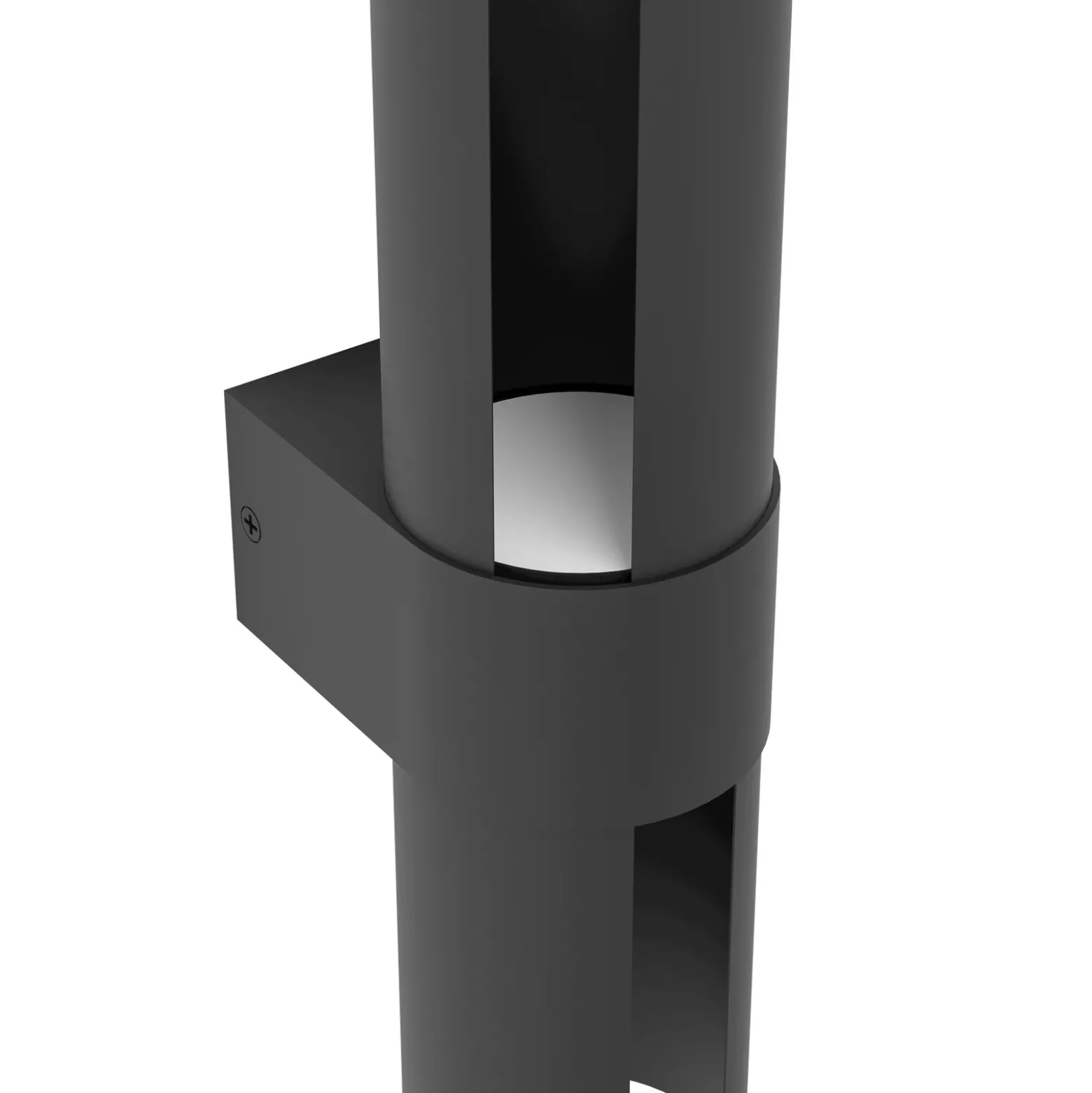 Aplique LED para exterior Montelauro, negro, altura 32 cm, metal