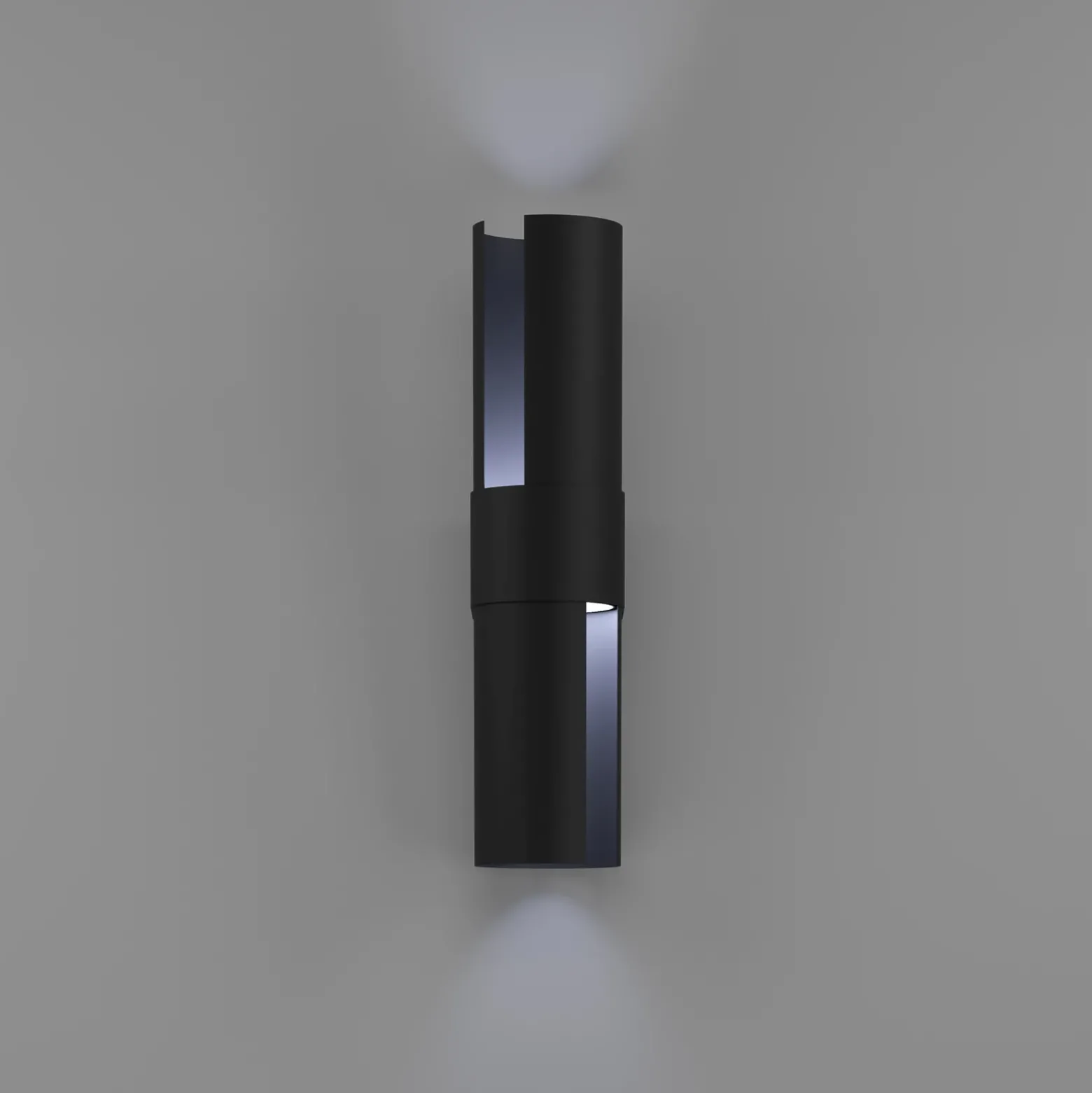 Aplique LED para exterior Montelauro, negro, altura 32 cm, metal