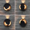 Aplique LED para exterior MOOV, gris oscuro, Ø 21 cm, metal, IP54