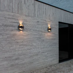 Aplique LED para exterior MOOV, gris oscuro, Ø 21 cm, metal, IP54