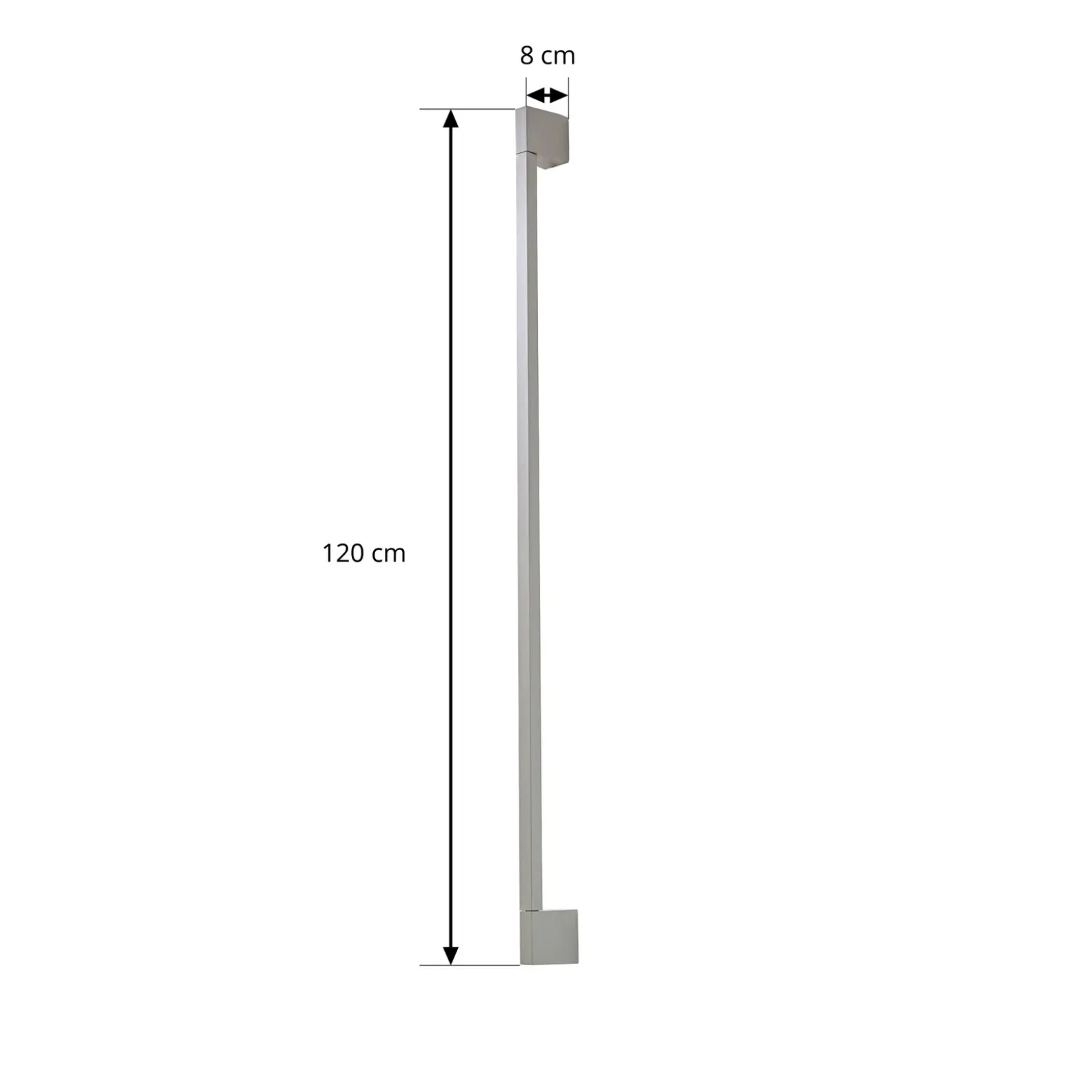 Aplique LED para exterior Neano de Lindby, 120 cm, gris piedra, IP54