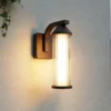 Aplique LED para exterior Neravio de Lindby, óxido, altura 26 cm, IP54