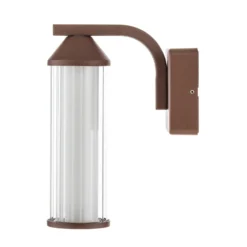 Aplique LED para exterior Neravio de Lindby, óxido, altura 26 cm, IP54