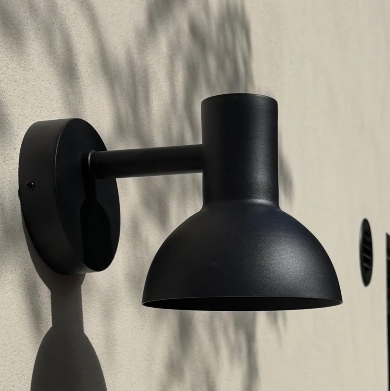 Aplique LED para exterior Nubi, negra, IP44, atenuable, acero