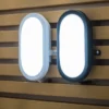 Aplique LED para exterior OSRAM BULKHEAD, negro, 11 W, plástico, IP54