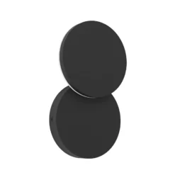 Aplique LED para exterior Pedersano, negra, Ø 14 cm, metal