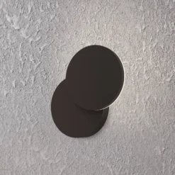Aplique LED para exterior Pedersano, negra, Ø 14 cm, metal