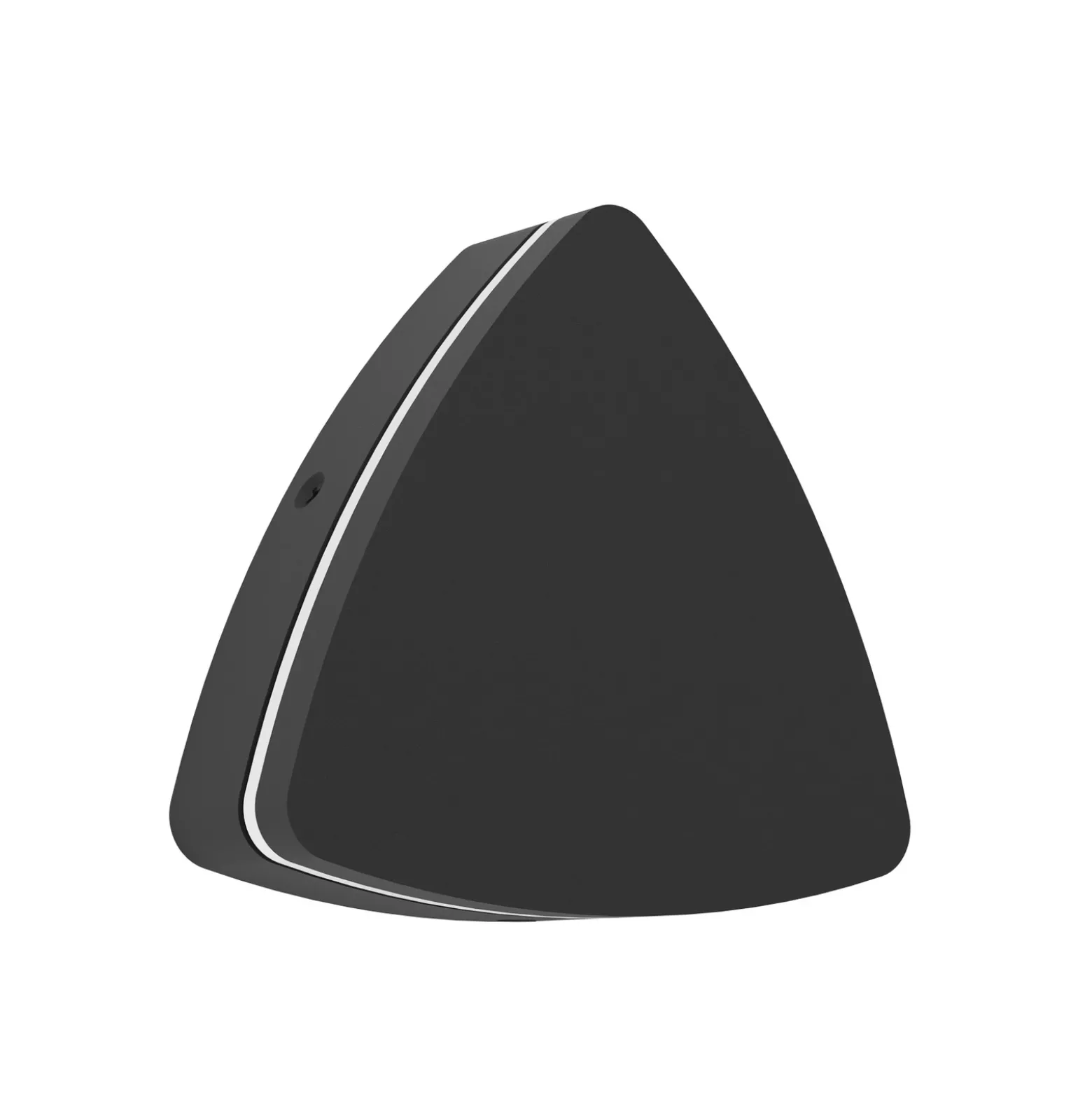 Aplique LED para exterior Pedersano, negra, 14 cm de ancho, triangular