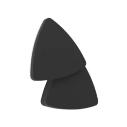 Aplique LED para exterior Pedersano, negra, 14 cm de ancho, triangular
