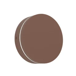 Aplique LED para exterior Pedersano, color óxido, Ø 14 cm, metal
