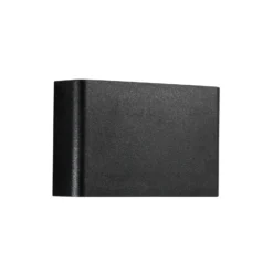 Aplique LED para exterior PEQUEÑA, negra, ancho 16 cm, plástico