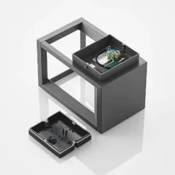 Aplique LED para exterior Prios, antracita, metal, IP54