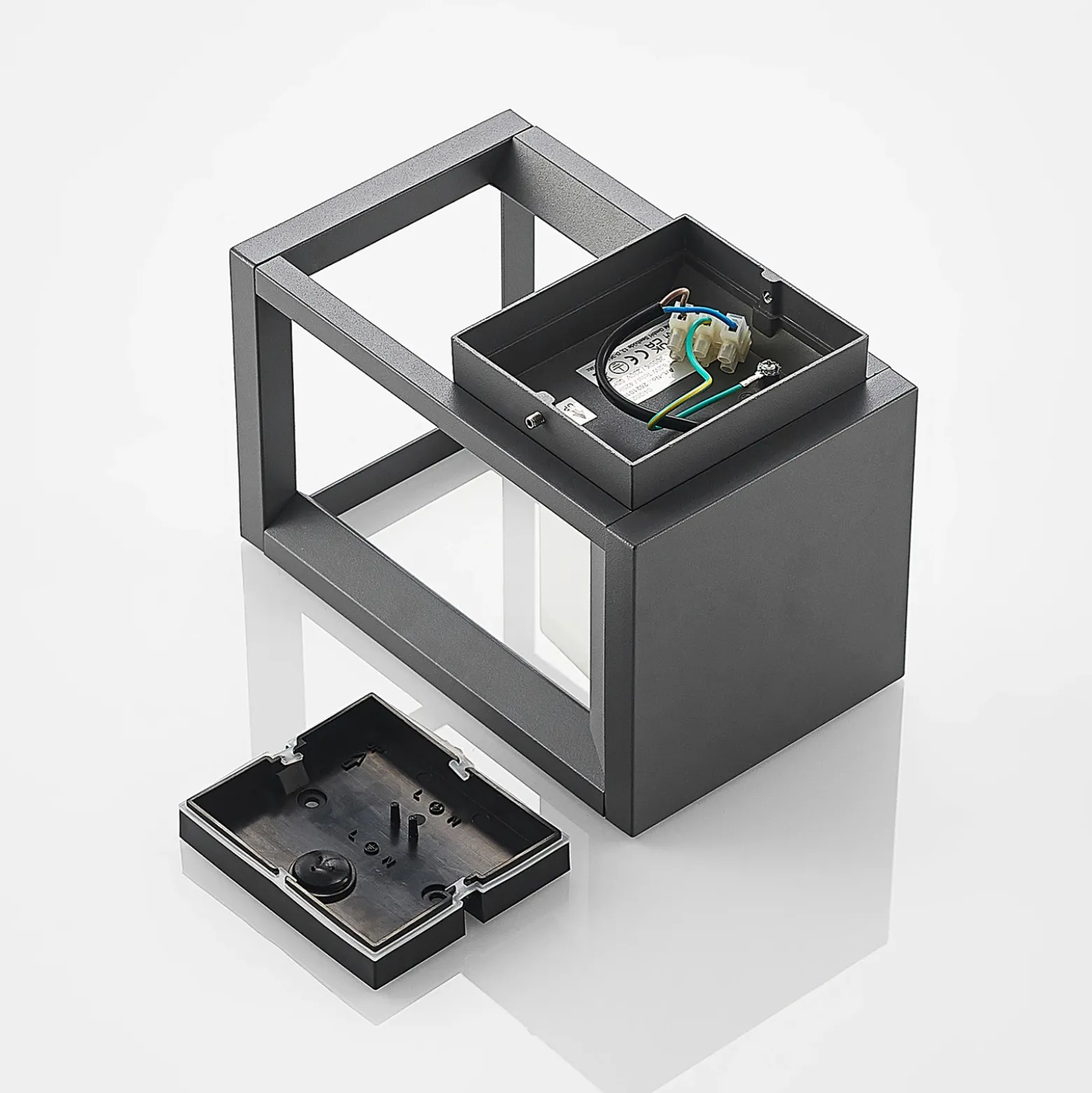 Aplique LED para exterior Prios, antracita, metal, IP54