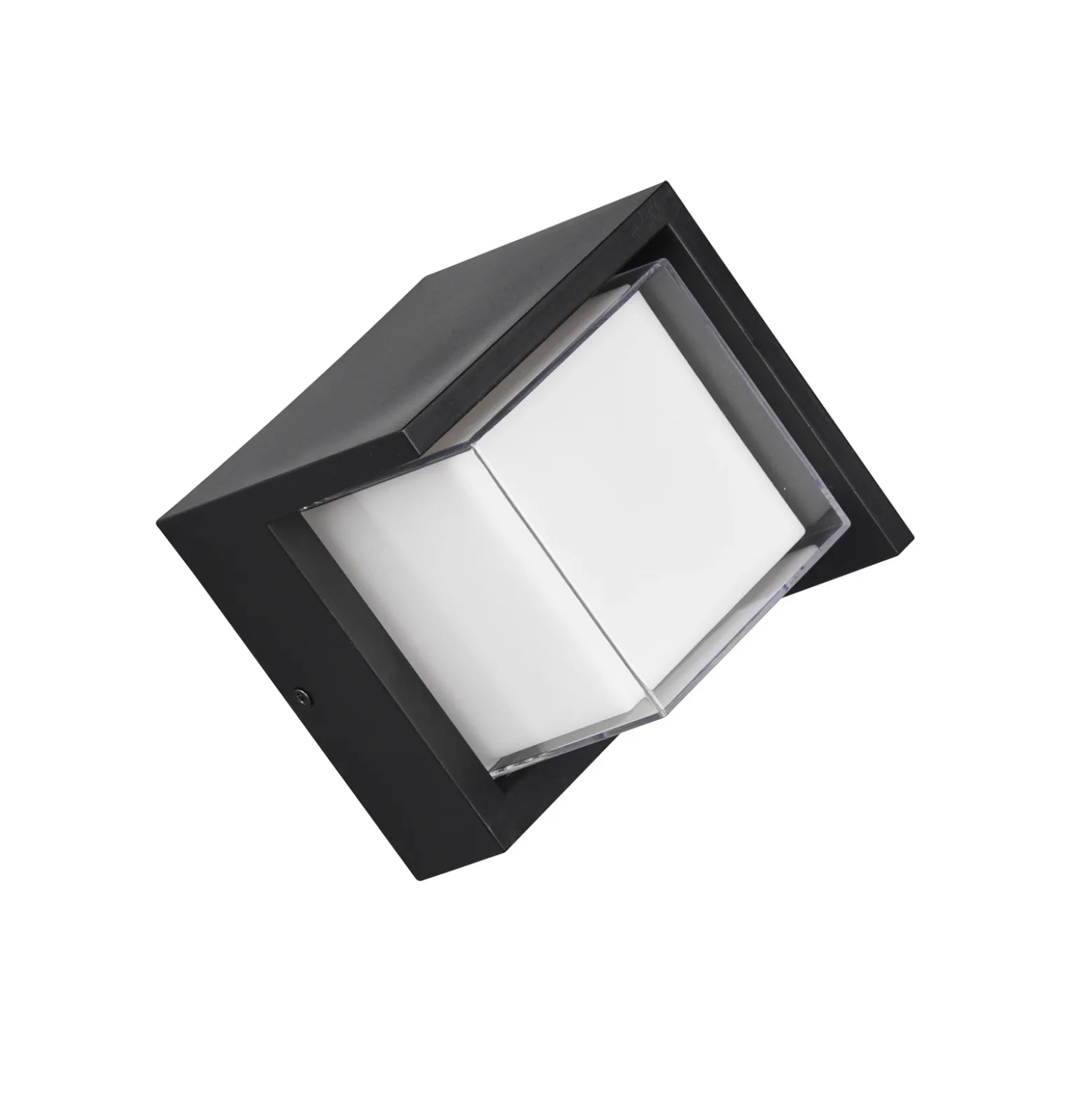 Aplique LED para exterior Puno, IP54, angular