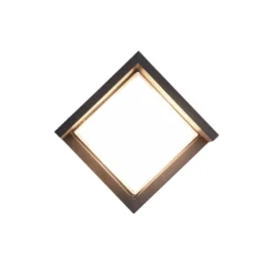 Aplique LED para exterior Puno, IP54, angular