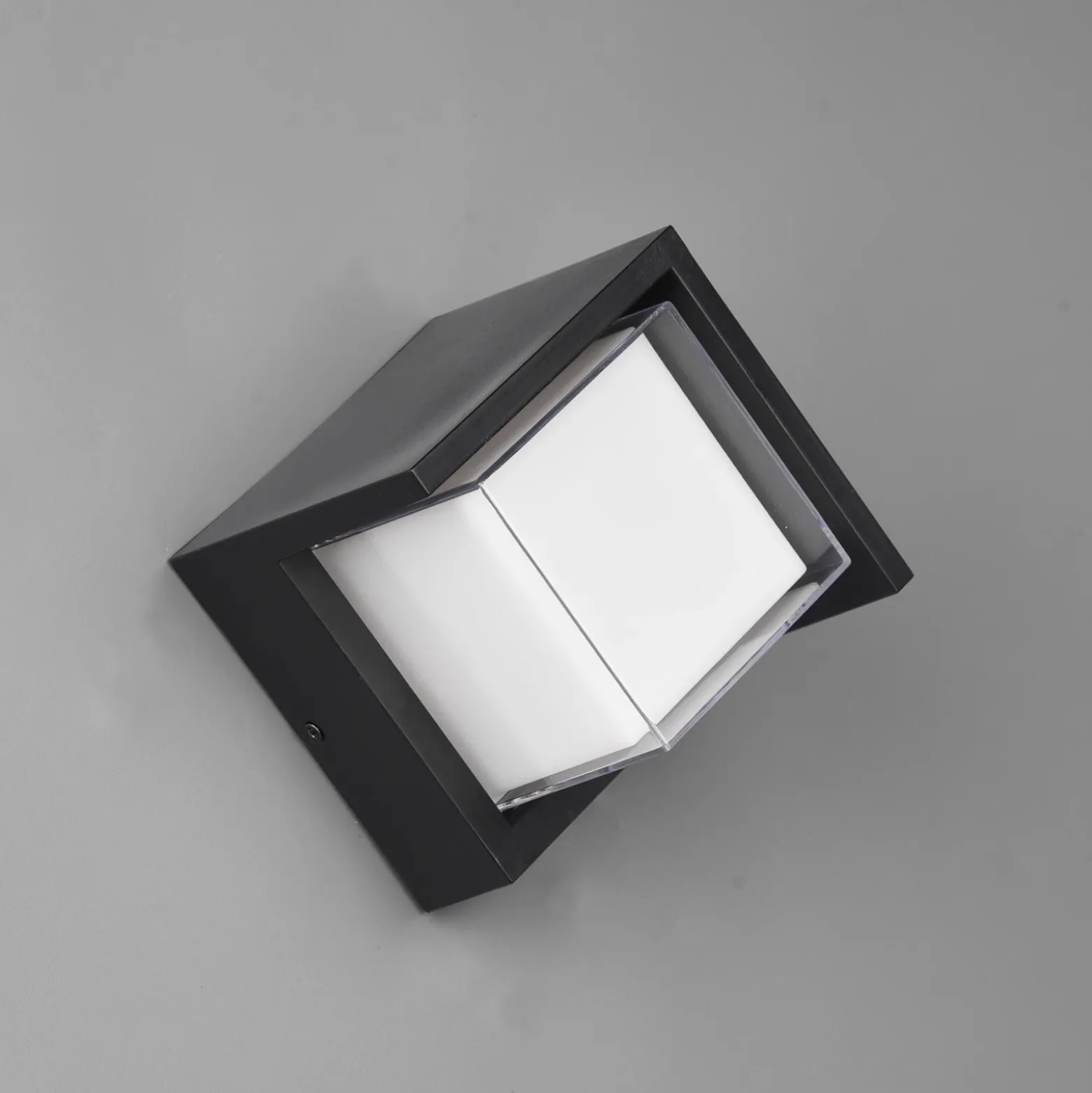 Aplique LED para exterior Puno, IP54, angular