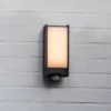 Aplique LED para exterior QUBO, gris oscuro, altura 27 cm, IP54