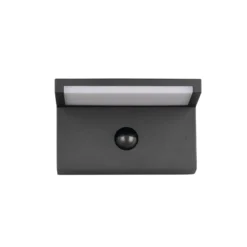 Aplique LED para exterior Ravi, antracita Ancho 18 cm Sensor, IP54