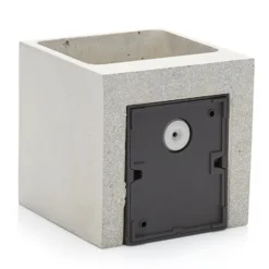 Aplique LED para exterior Riak en gris hormigón