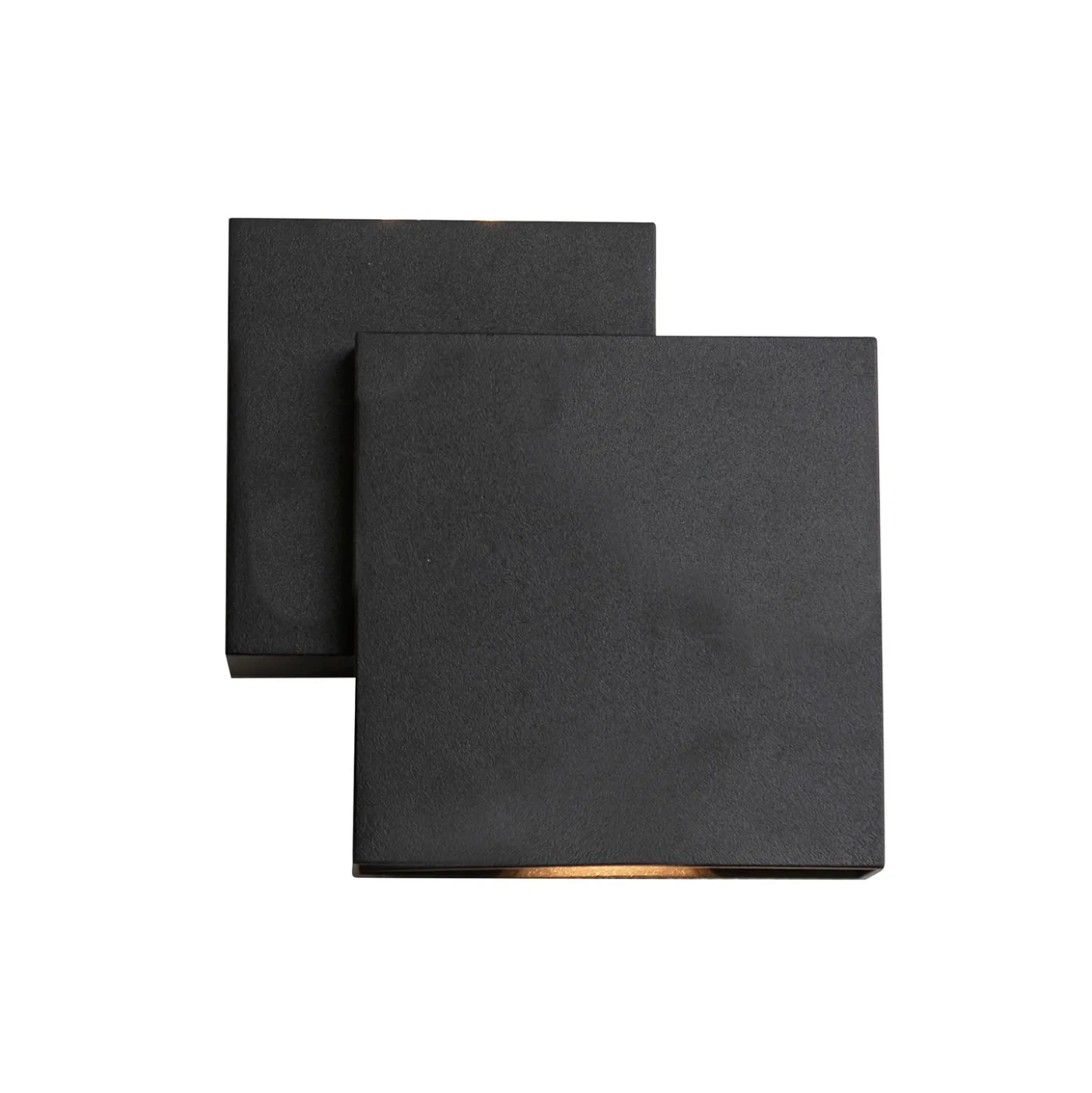 Aplique LED para exterior RIALTO, negro, 20 cm, IP44, luz hacia arriba/hacia
