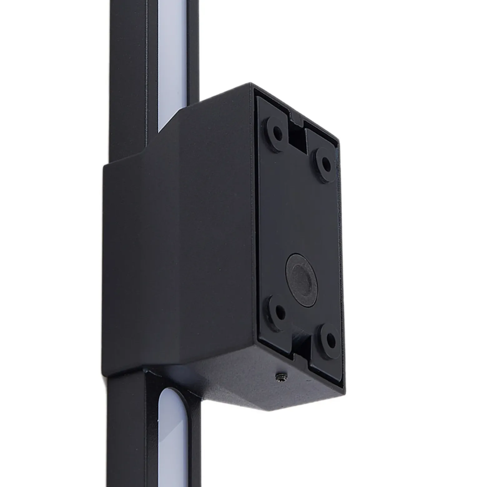 Aplique LED para exterior Sakari de Lindby, negro, aluminio, altura 50 cm