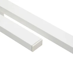 Aplique LED para exterior Sakari de Lindby, blanco, aluminio, altura 59 cm