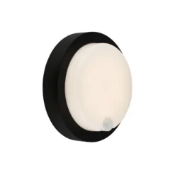 Aplique LED para exterior 3765015, sensor, negro