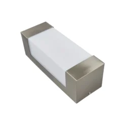 Aplique LED para exterior Severina de Lindby, altura 25 cm, acero inoxidable