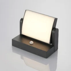 Aplique LED para exterior Sherin de Lindby, antracita, sensor, IP54