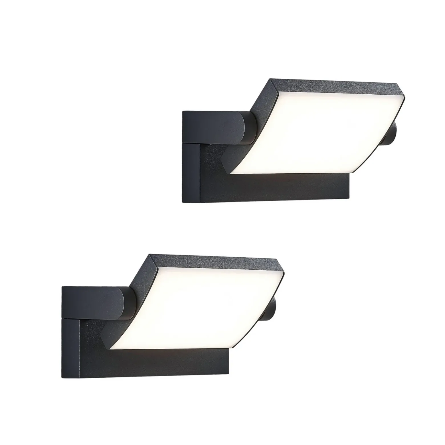 Aplique LED para exterior Sherin de Lindby, set de 2, orientable