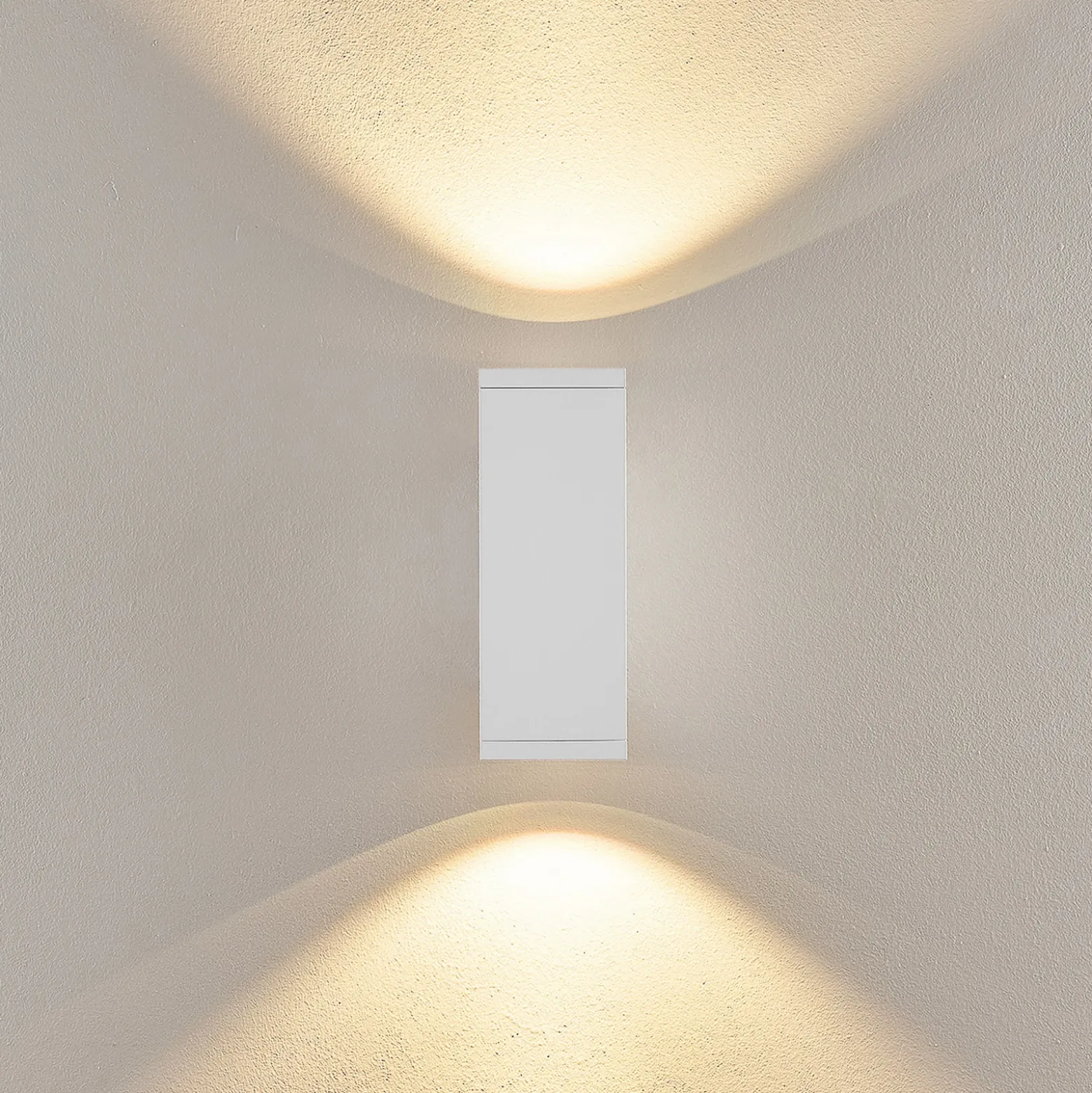Aplique LED para exterior ShoreLine Pro Square up/down, blanca