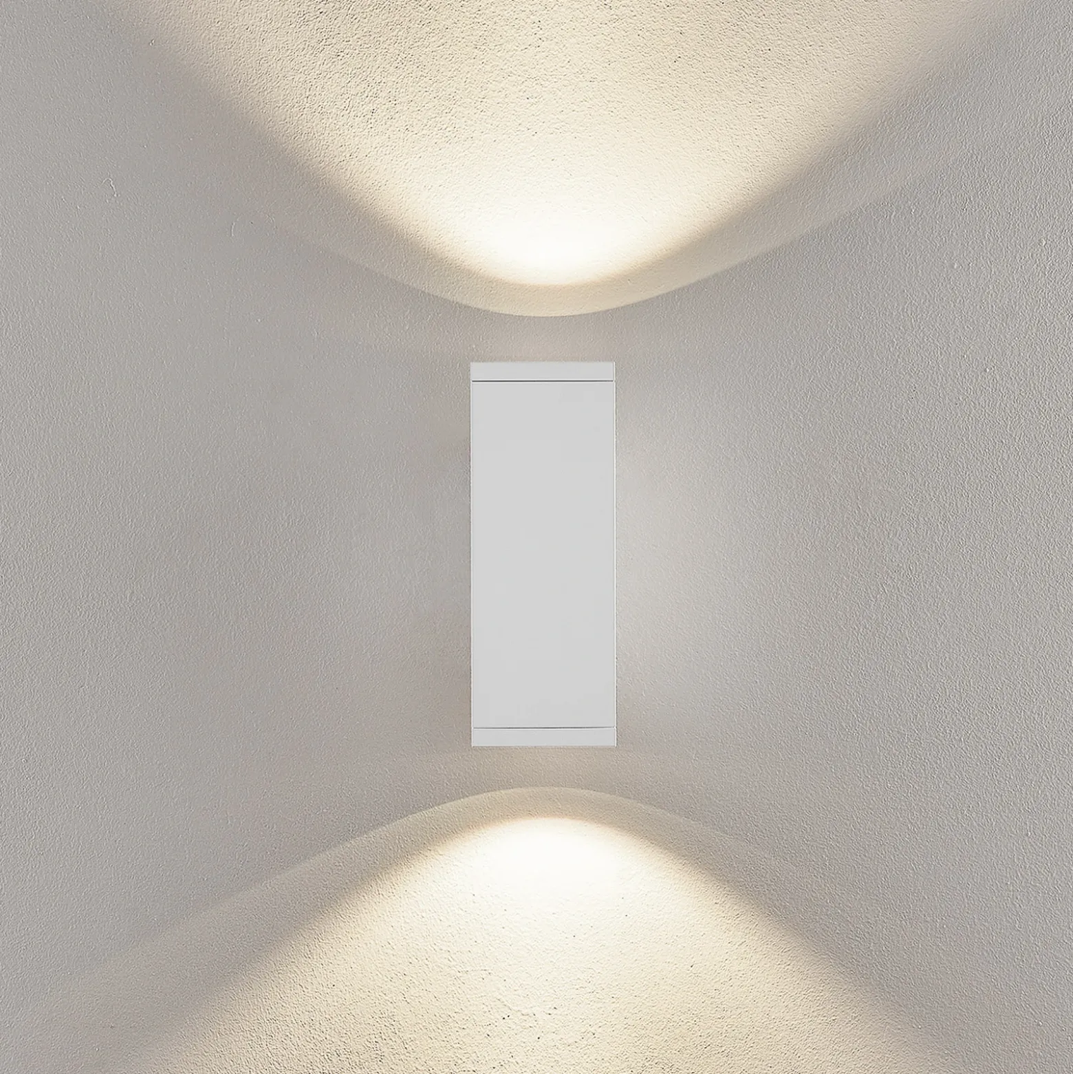 Aplique LED para exterior ShoreLine Pro Square up/down, blanca