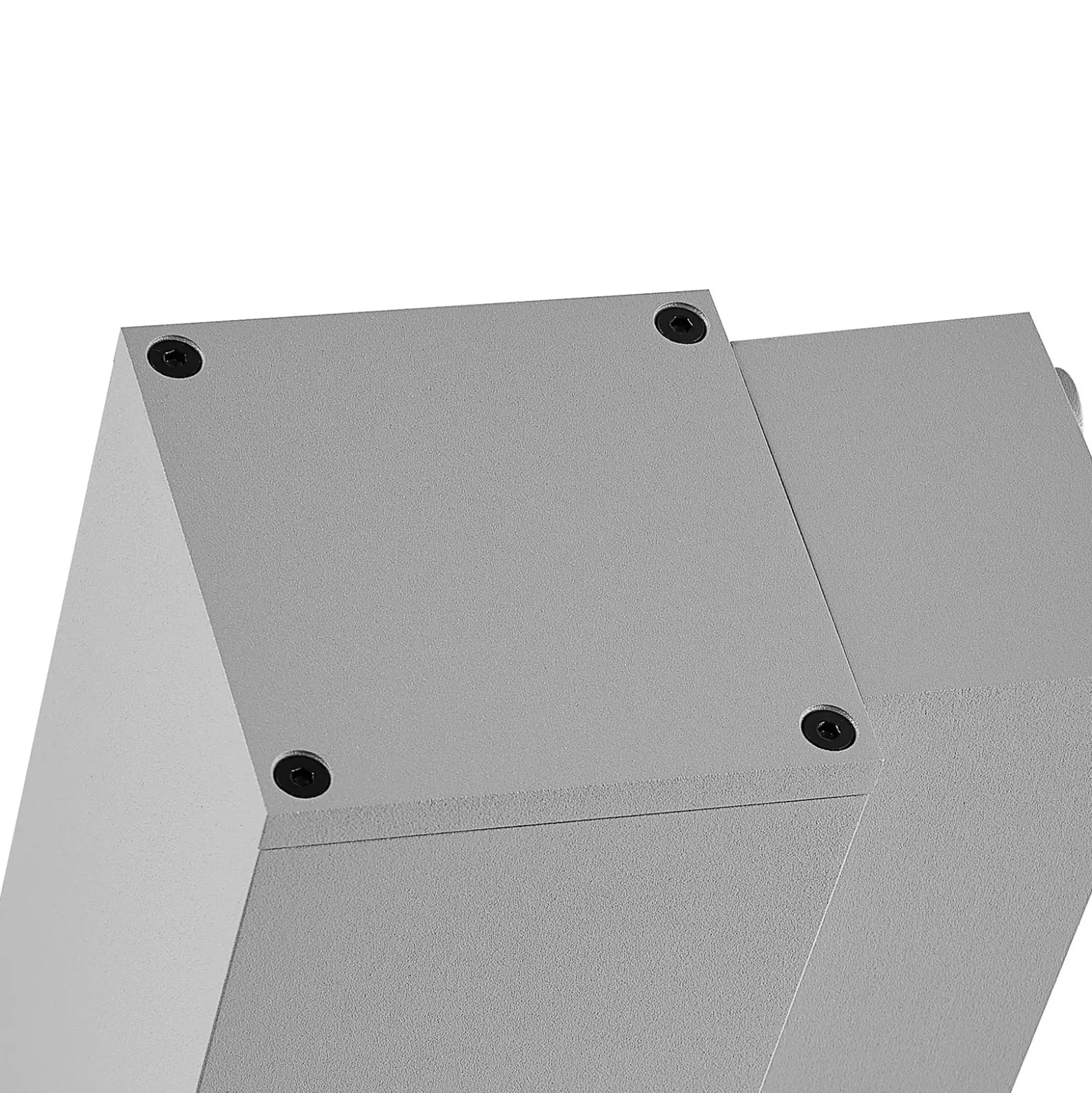 Aplique LED para exterior ShoreLine Pro Square, gris claro, 830/840
