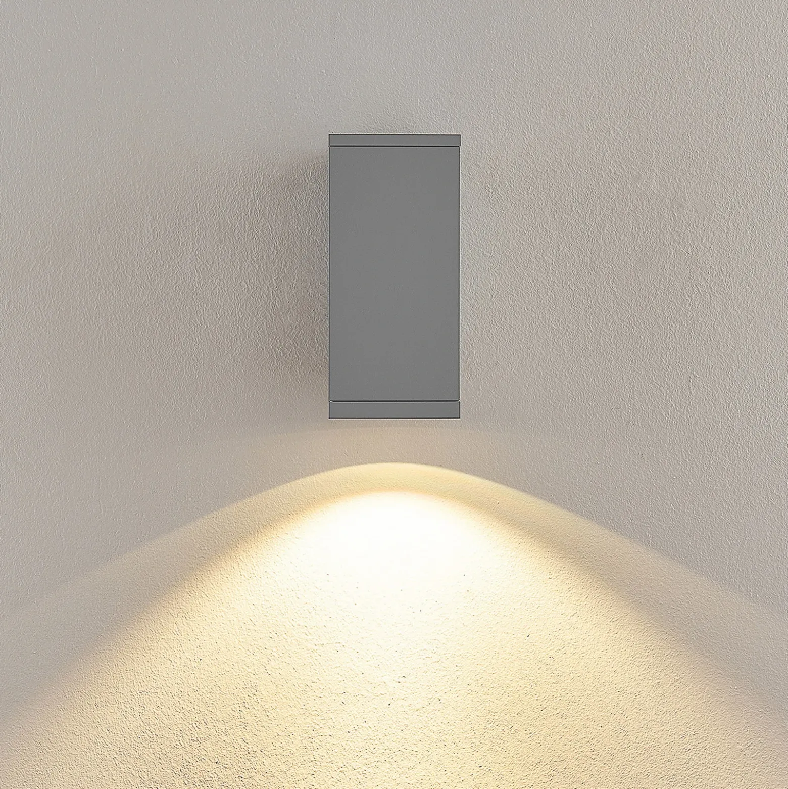 Aplique LED para exterior ShoreLine Pro Square, gris claro, 830/840