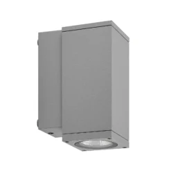 Aplique LED para exterior ShoreLine Pro Square, gris claro, 830/840