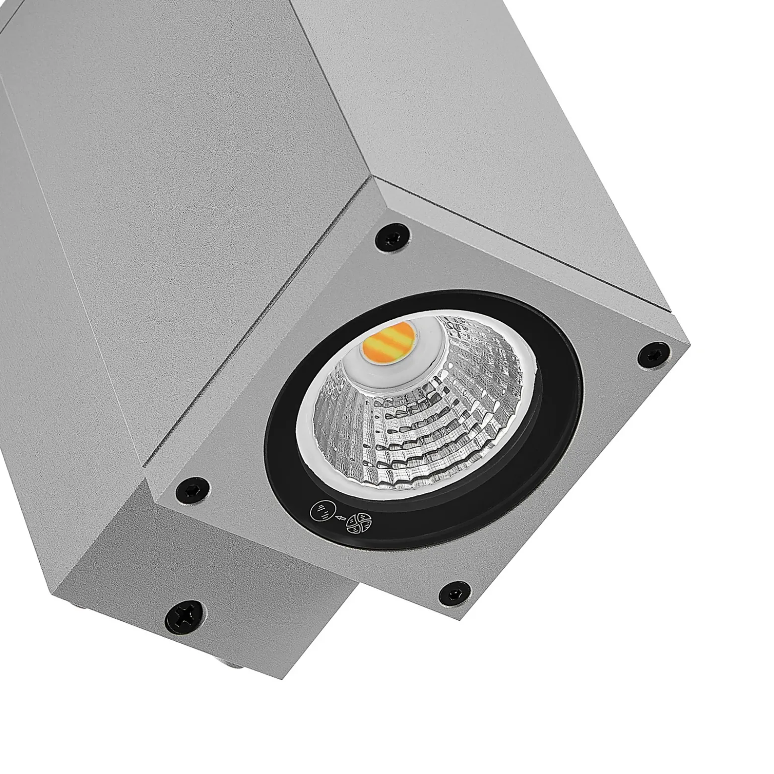 Aplique LED para exterior ShoreLine Pro Square, gris claro, 830/840