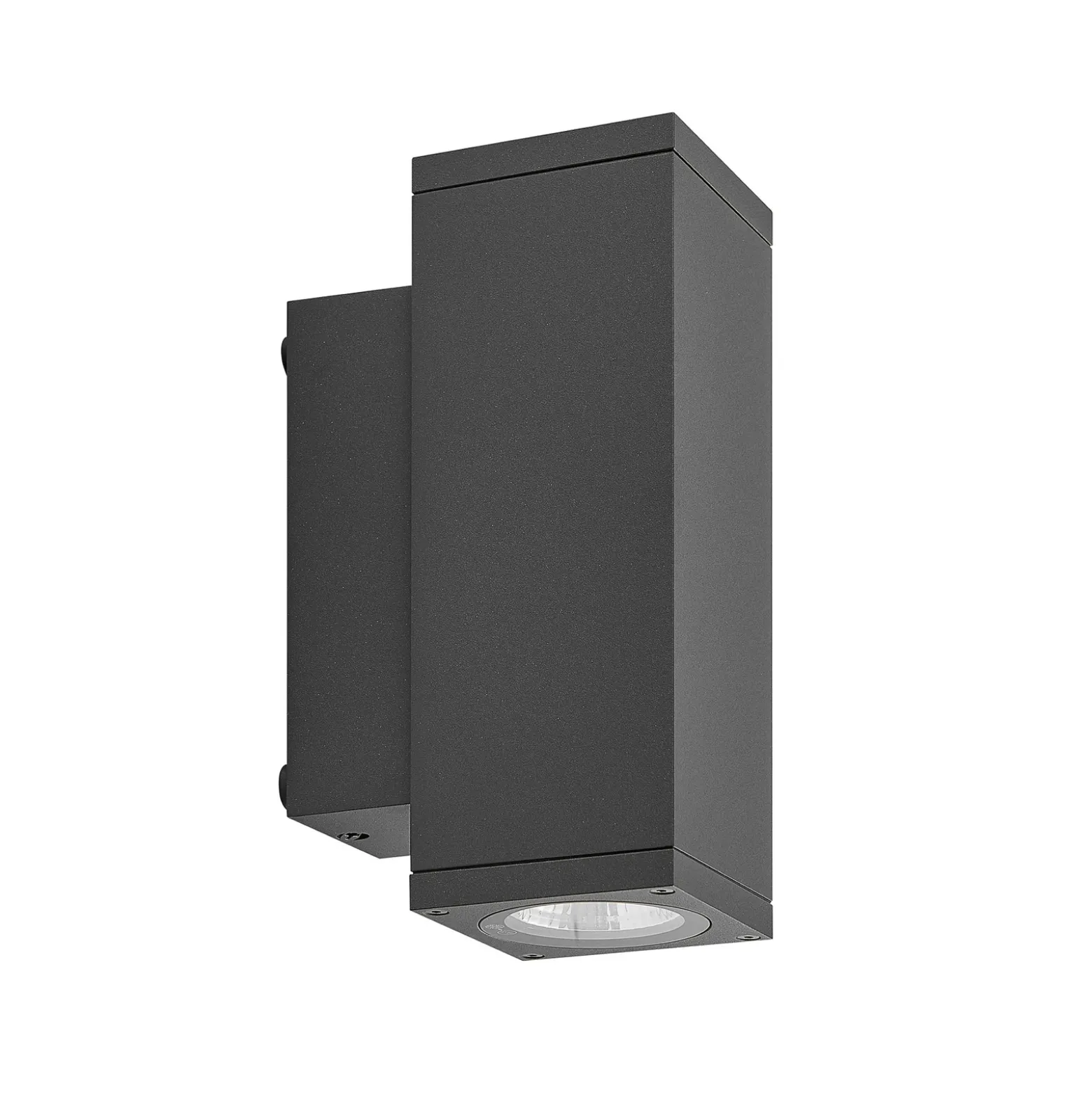 Aplique LED para exterior ShoreLine Pro Square up/down, gris oscuro