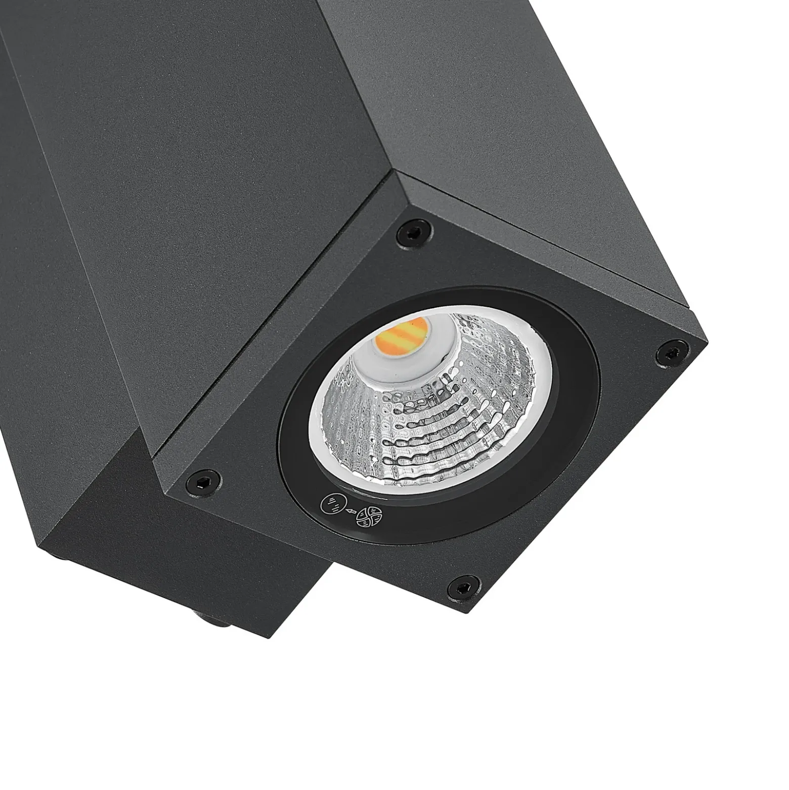 Aplique LED para exterior ShoreLine Pro Square up/down, gris oscuro