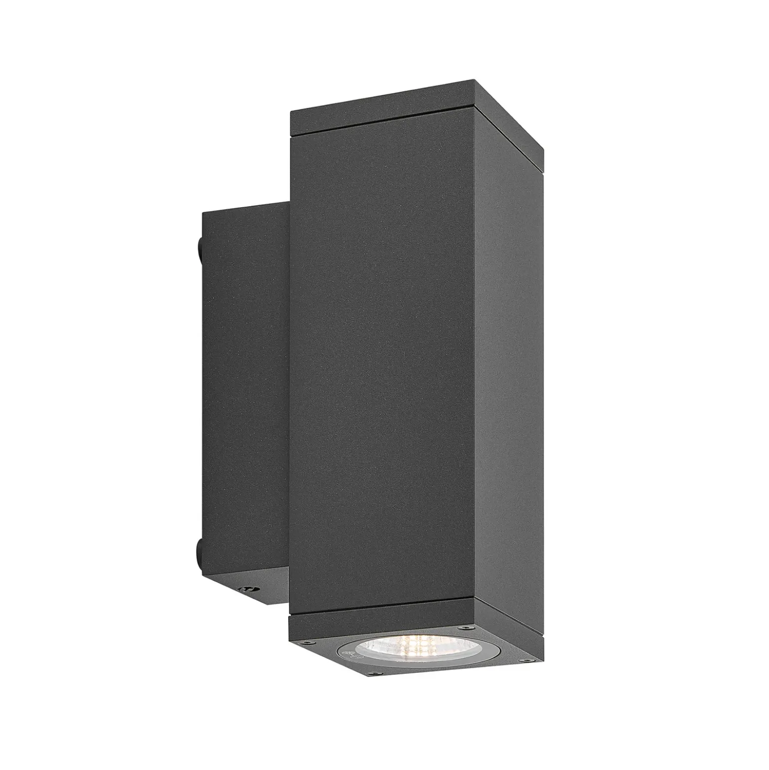 Aplique LED para exterior ShoreLine Pro Square up/down, gris oscuro