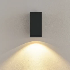 Aplique LED para exterior ShoreLine Pro Square, gris oscuro, 830/840