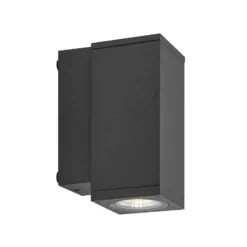 Aplique LED para exterior ShoreLine Pro Square, gris oscuro, 830/840