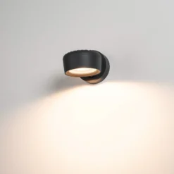 Aplique LED para exterior SLV Eskina Spot Sensor, color antracita, CCT, IP54
