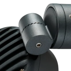 Aplique LED para exterior SLV Eskina Spot, antracita, CCT, IP65