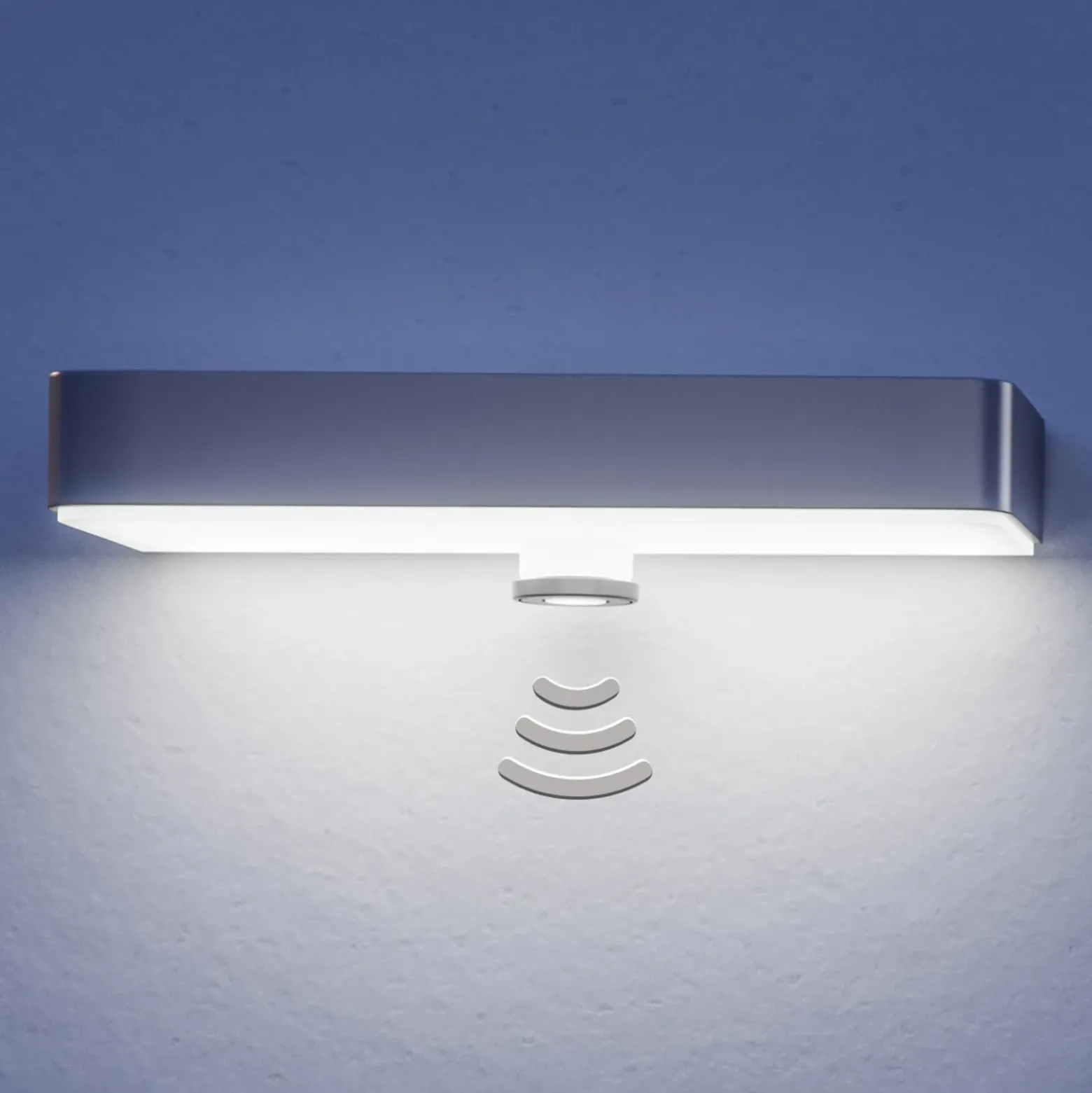 Aplique LED para exterior STEINEL XSolar SOL-O S con sensor, color antracita