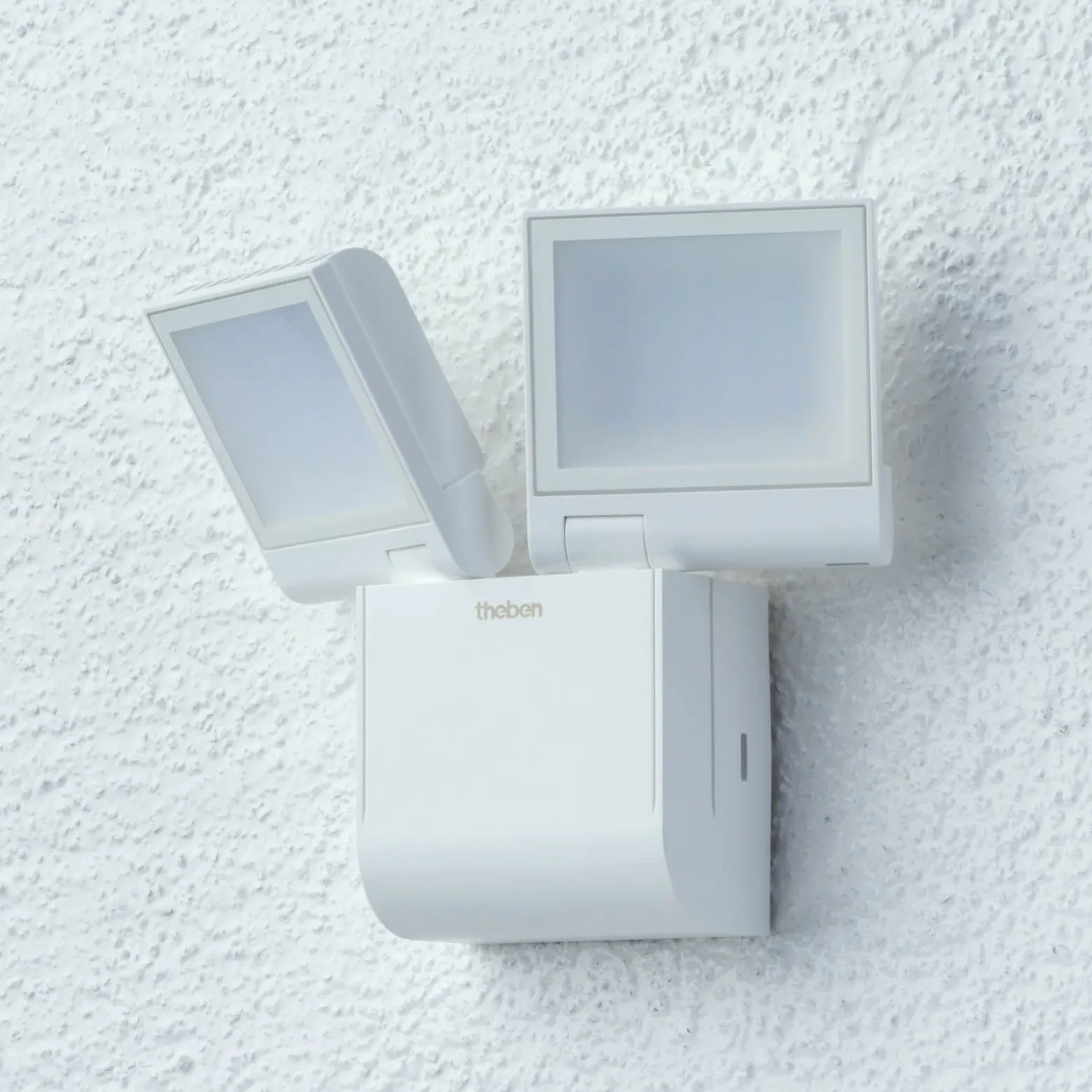 Aplique LED para exterior Theben theLeda S17-100L, blanco, 2 luces.